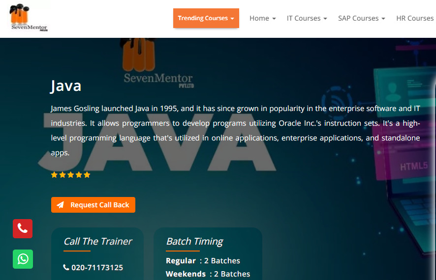 Java Classes in Pune