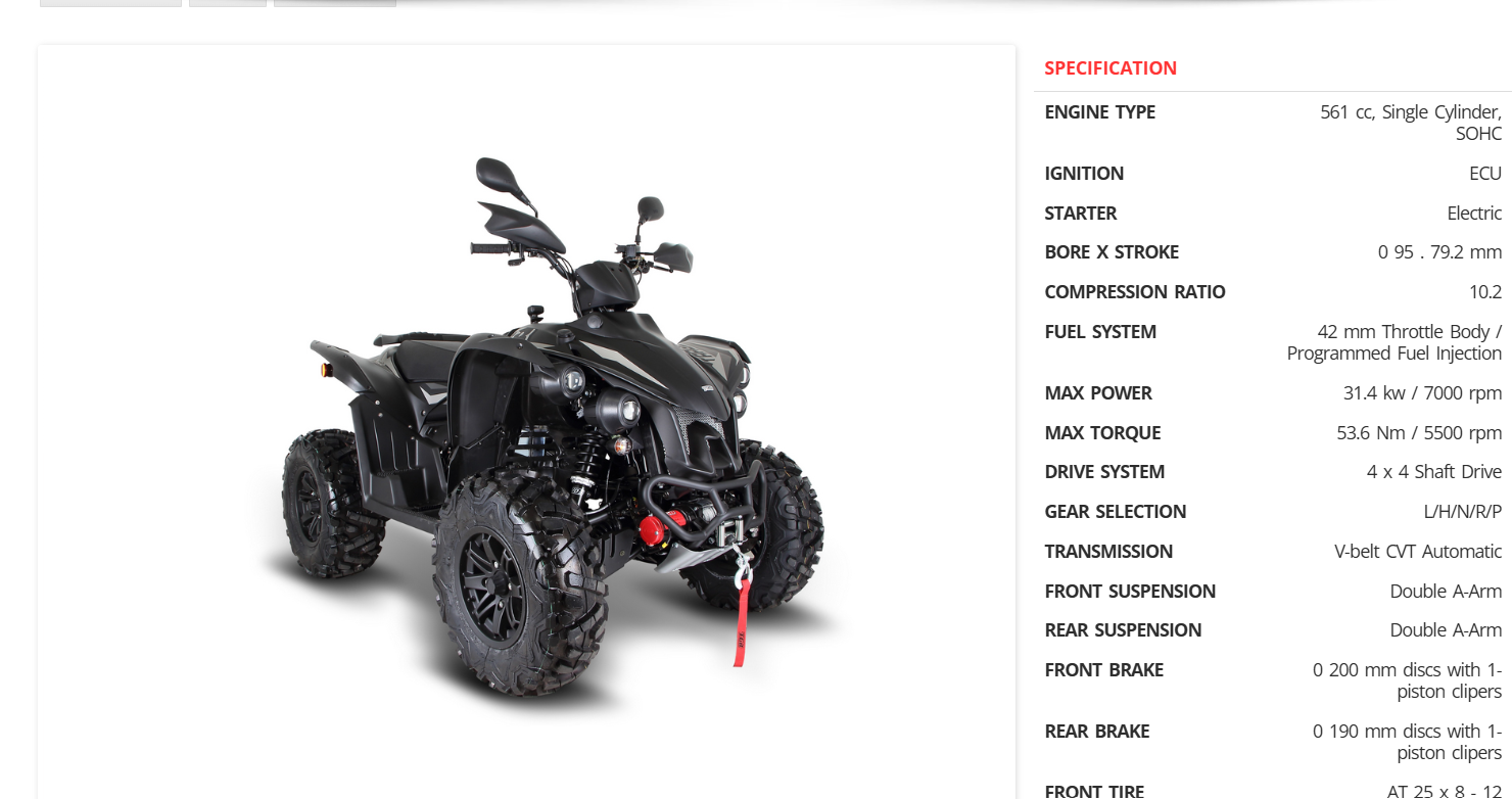 ATV quad bike