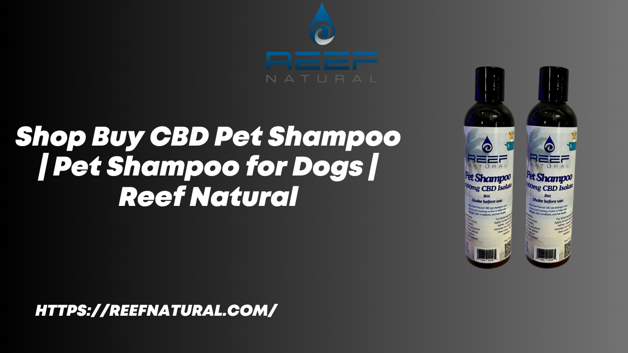 CBD pet shampoo