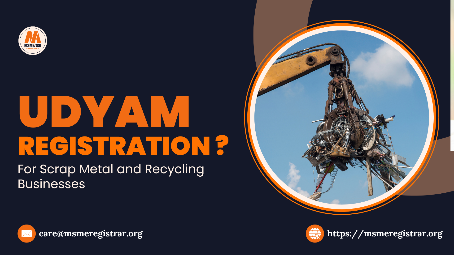 Udyam Registration for Scrap Metal and Recycling Businesses